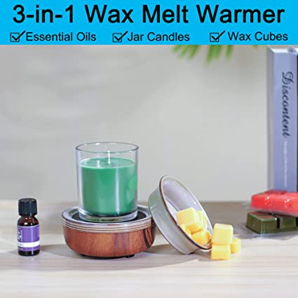 PALANCHY Wax Melt Warmer Ceramic Oil Burner Electric Candle Wax Warmer Burner Melter Fragrance Warmer for Home Office Bedroom Aromatherapy Gift & Deco