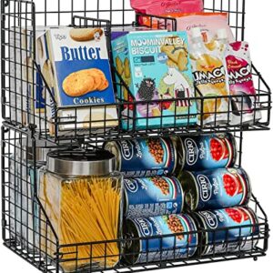 SANNO Freezer Baskets Pantry Storage Bins, Farmhouse Wire Storage Baskets  Organizer Storage Bins Large Organizer Bins for Kitchen Organization